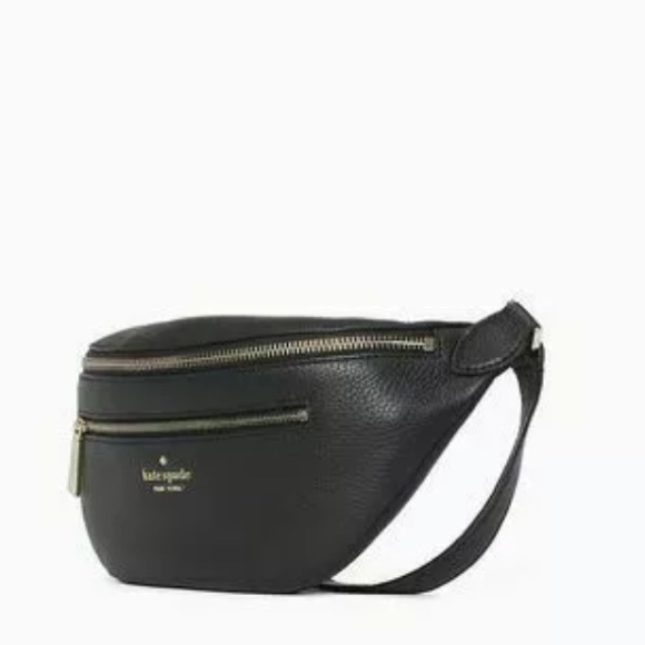 kate spade Bags Kate Spade Leila Belt Bag Black Fanny Pack Leather